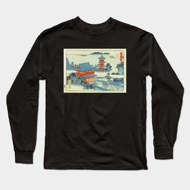 Hiroshige II - Kinryuzan Temple in Asakusa Long Sleeve T-Shirt by Persona2